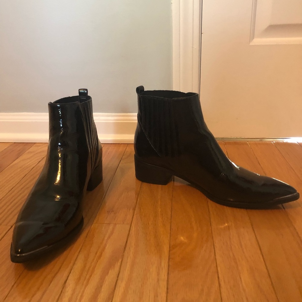 Marc Fisher patent leather boots